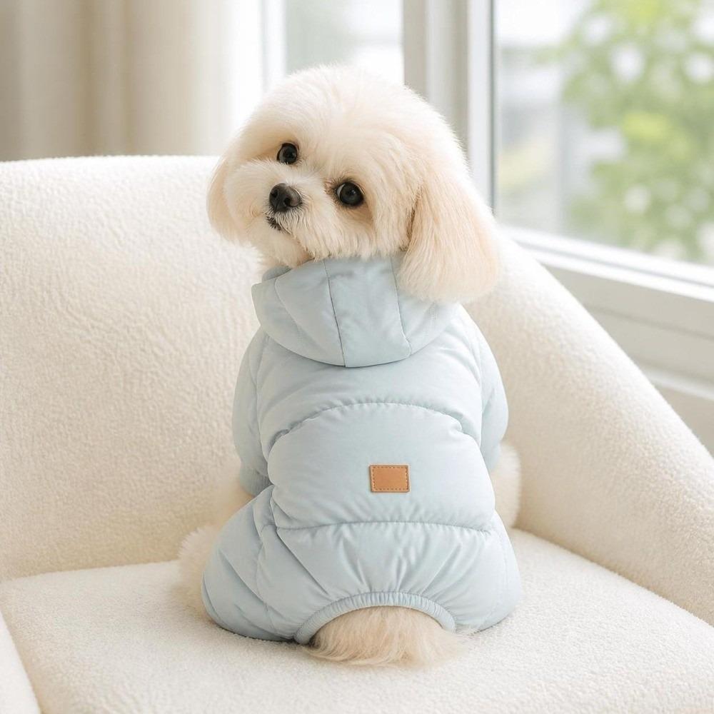 Plush Dog Hiking Jacket Windproof Dog Bodysuit Fashion Dog Vest Coat for Small Medium Dog