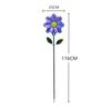 Sunflower Standing Wind Sculpture with Stake Simple Assembly Versatile Sturdy Rotatable for Patio Pathway Windmill Height 116cm