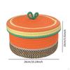 Cotton Rope Storage Basket,Decorative Basket with Cover,Desktop Stylish Container,Storage for