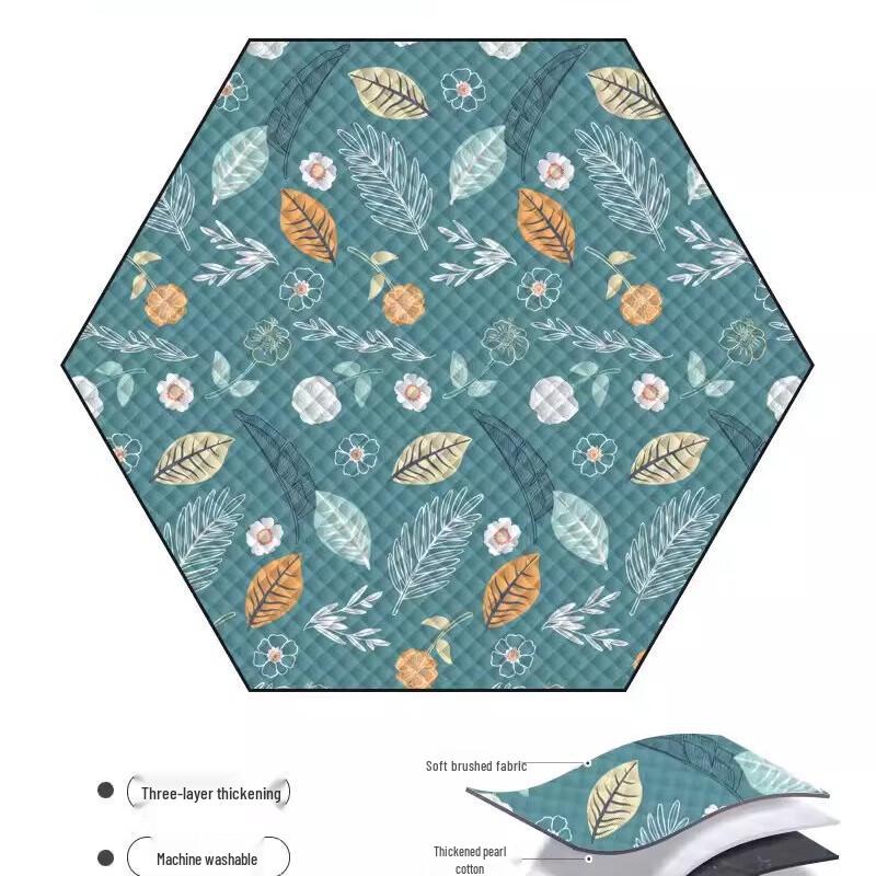 ZISIZ Foldable Hexagonal Outdoor Picnic Mat