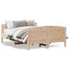 Vidaxl Bed Frame Without Mattress, 150X200 Cm, Solid Pine Wood