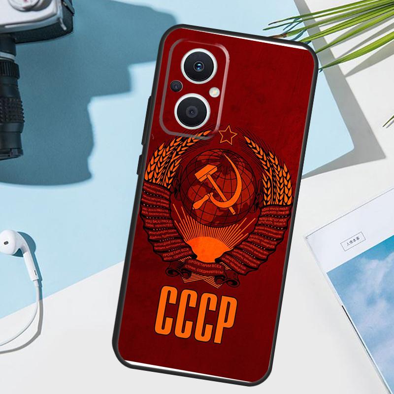 Vintage USSR CCCP Case For OPPO Reno 13 13F 12 11 F 8T 7 8 10 Pro OPPO Find X8 X6 Pro X3 X5 Lite Cover Funda