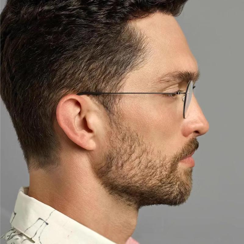 Round Glasses Frame Men Women Korea Eyeglass Frames 5504 Titanium Brand Eyewear Retro Ultralight Eyeglasses Business Spectacles