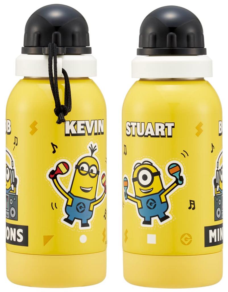 Skater Water Bottle Single Layer Stainless Steel Bottle 580ml Room Temperature Healthy Drink Minions SSSC6-A