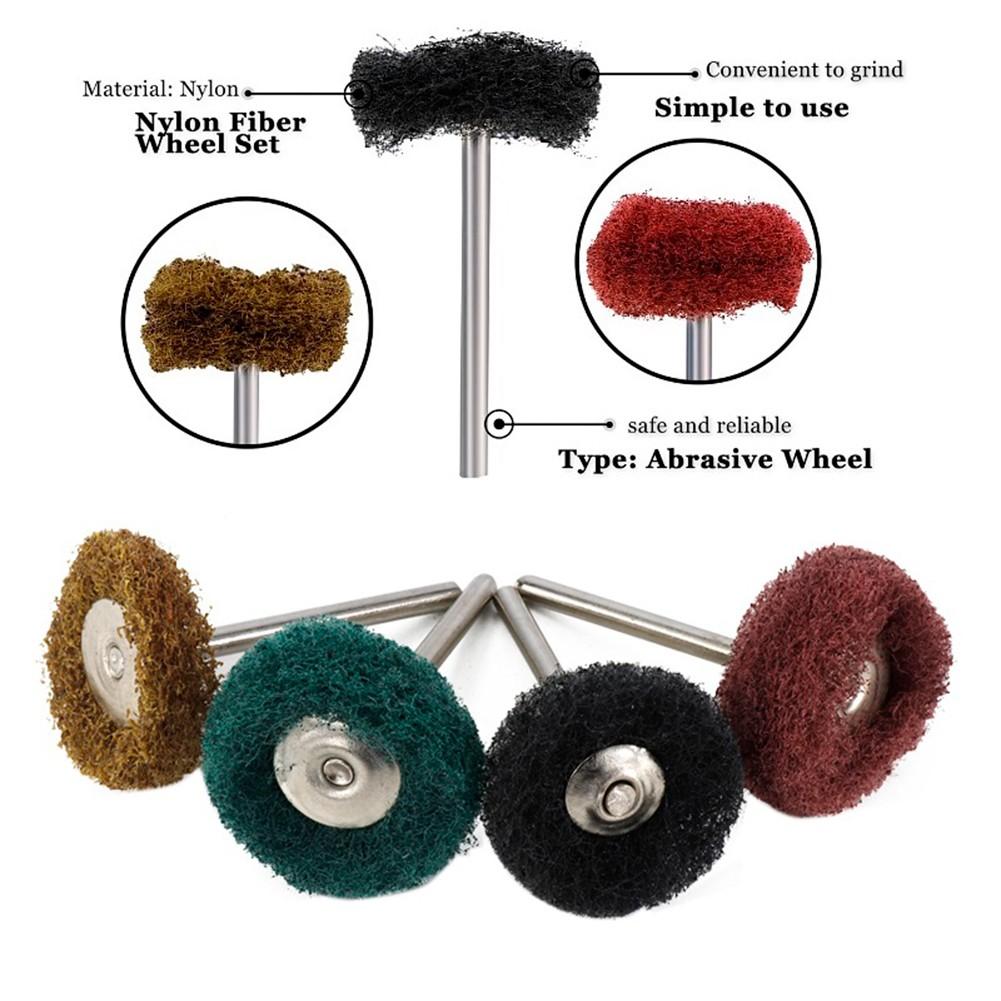 Piese abrazive pentru roți abrazive cu tijă de 3 mm pentru lustruirea metalelor