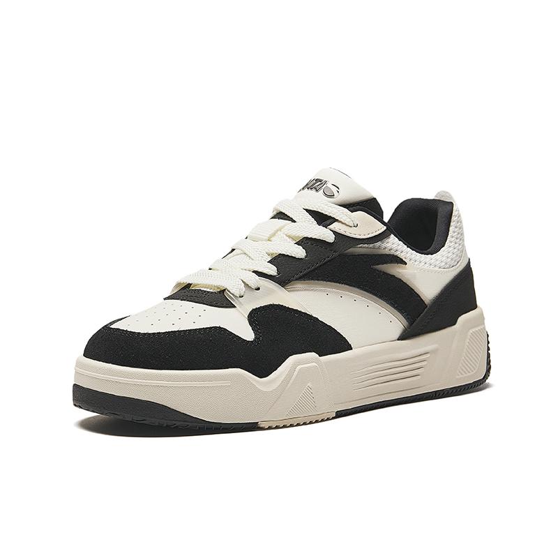 Anta Seria C37 Modne Wszechstronne Podwyższające Wzrost Lekkie Niskie Trampki Damskie Trampki Czarne 922438037-4