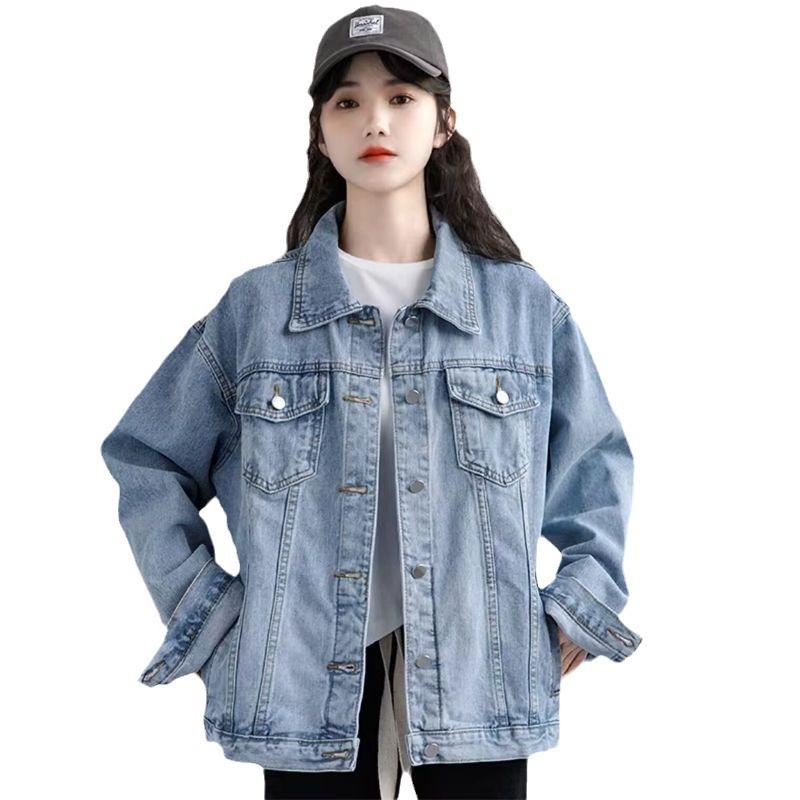 Women's Retro Denim Jacket - 2023 Spring & Autumn, Loose Fit, All-Match, Trendy Top