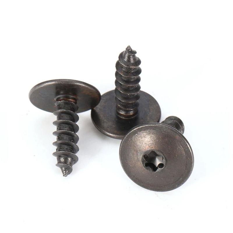 100PCS Parafusos de carroceria de carro para VW Golf Parafuso autoatarraxante de metal Rebite Parafuso de fixação preto Cruz Parafusos autoatarraxantes Phillips