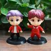 7 sztuk Toppery na tort BTS Zestaw postaci Figurki Akcji Zabawki, Mini Figurki Lalki BTS Akcesoria na Imprezę Urodzinową Samochód Biurko Dekoracje Urodzinowe BTS