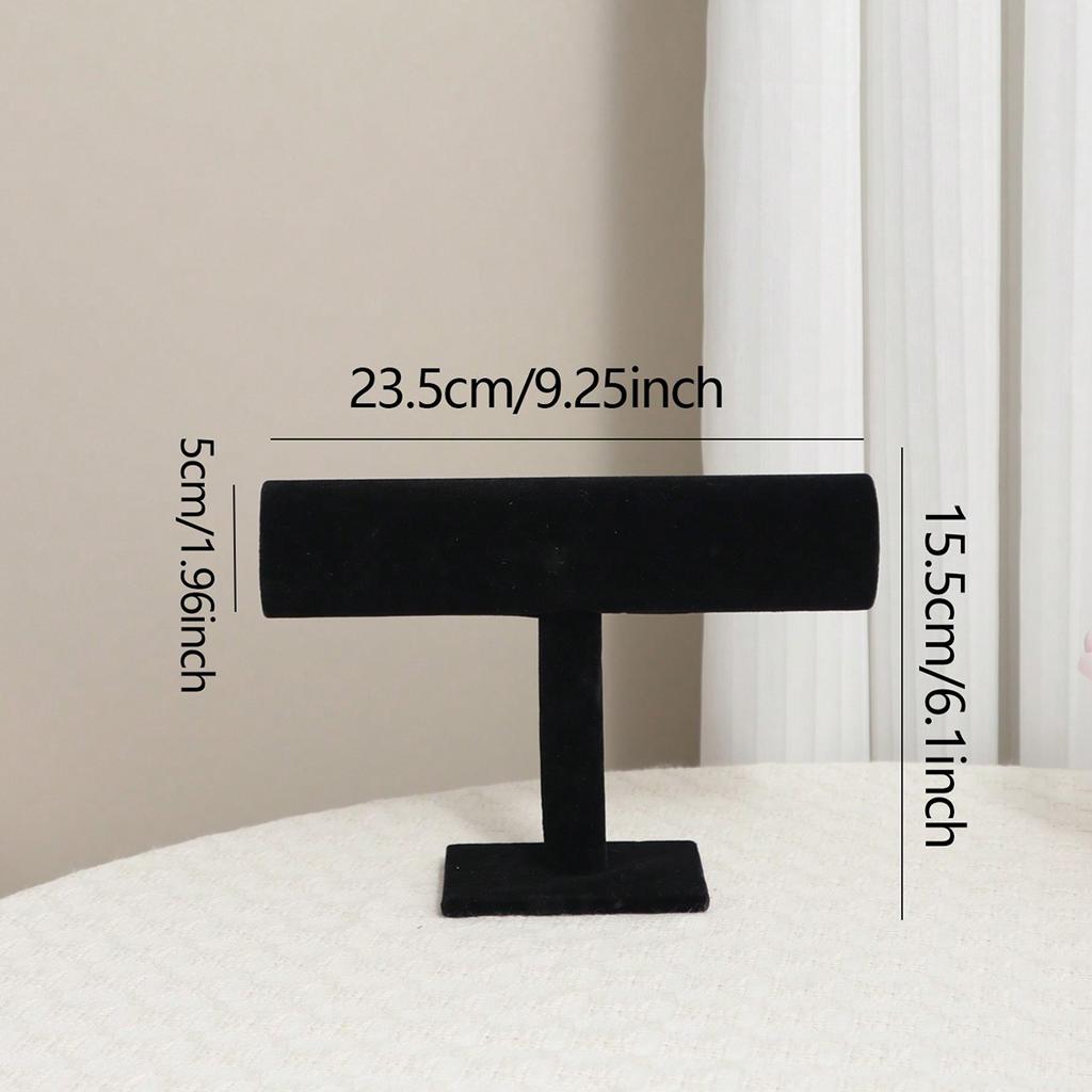 1 Stück Wildleder Desktop Theken Schmuckständer, vertikaler Aufbewahrungsständer für Armbänder und Halsketten im Haushalt, hochwertig, schlicht