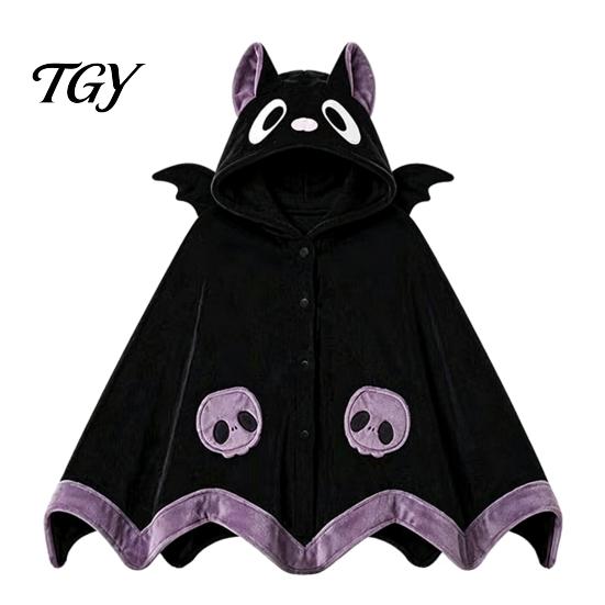 Cozy Sleep Wear Animal Wearable Blanket Hoodie, Adults Oversized Fleece Sweatshirt Comfortable Cape Sleepwear, Halloween Cosplay Costume Plush Hooded