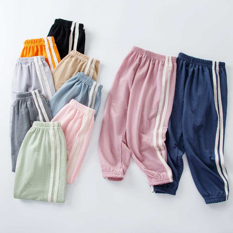 

Children s Summer Striped Mosquito-Proof Casual Pants 130cm