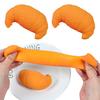 TPR Simulation Croissant Squeeze Toy Bread Shape Sensory Stress Relief Toy Decompression Simulated Food Fidget Stress