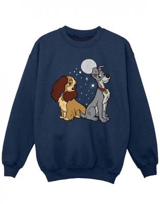 Girls Lady And The Tramp Moon Sweatshirt