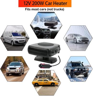 Car Defroster Heater Cooler 200W Portable Vehicle Heating Cooling Fan Electric Demister Mini Air Condit