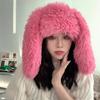 Y2k Hasenohren Plüschmützen Niedliche Mädchen Wintermütze Pullovermütze Damen Lolita Verdickt Warm Lustig Party Fotografie Fleece Mützen