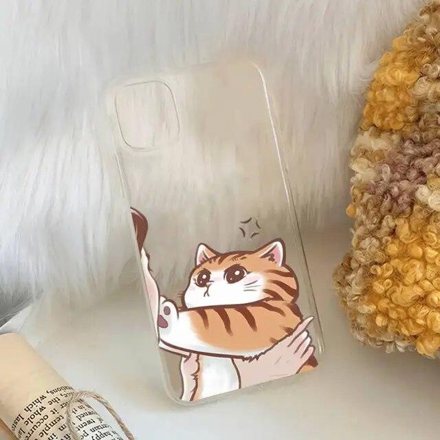 Moteanimasjonstelefon for Iphone 14 Max 12 7 X 6s Pro 6 13 XR XS Mini Plus 8 11 Silikon Myk Silikon Rett TPU-deksel