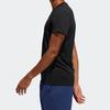 adidas Casual Sports Round-neck Short-sleeve Tee Men Black Men's FL4309