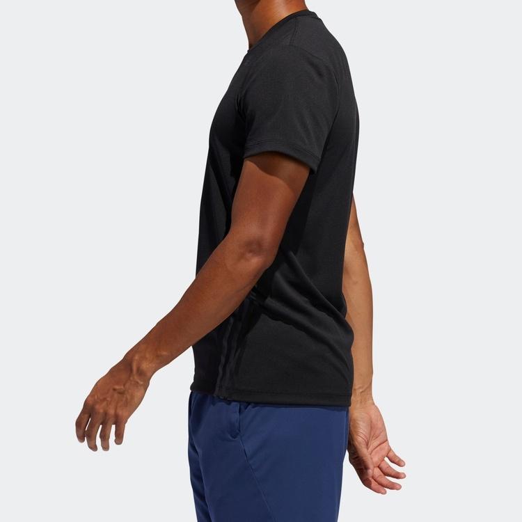 adidas Casual Sports Round-neck Short-sleeve Tee Men Black Men's FL4309