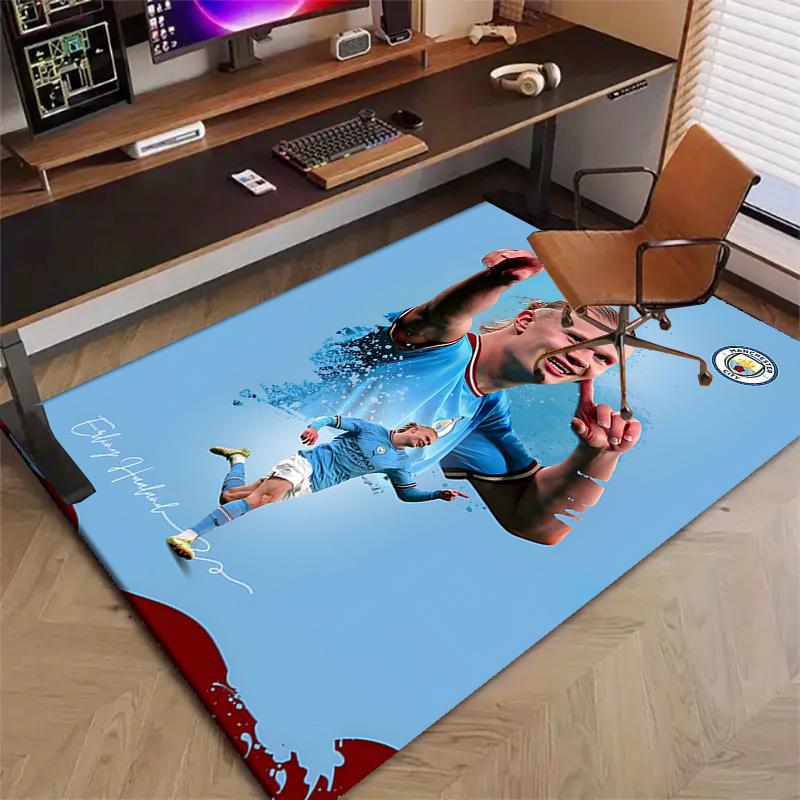 1pc Haaland8 Design Printed Area Rug Carpet for Bedroom Living Room Home Decor Rugs Mat Non Slip Mat Rug for Bedside