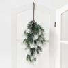 Artificialplant Pine Needle Plastic Hot Sale Christmas Tree Door Hanging Wreaths Home Outdoor Garden Diy Wedding Decor Accessory