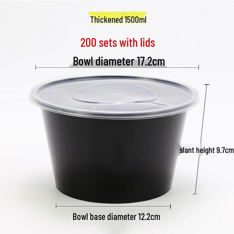 Disposable Round Plastic Meal Box