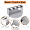 430 Stainless Steel Hamburger Meat Press Non-Stick Meat Burger Press Circular Square Burger Kitchen Tool Meat Press 4