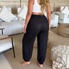 New Large-size Women's Beach Pants, Casual and Loose-fitting Wide-leg Culottes, Summer Lightweight and Breathable Pants