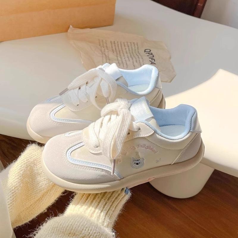 Spring New Versatile Board Shoes Shoes Dopamine Puffs Girls Platform White Shoes