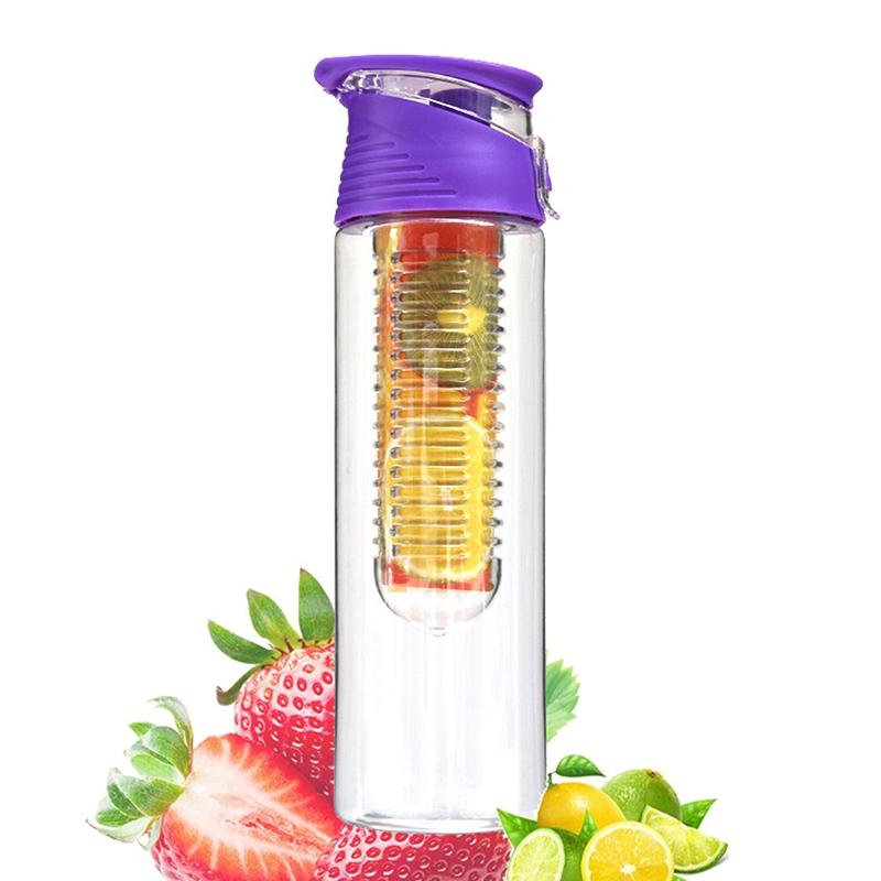 Portable Sport Water Bottles Fruit Infuser Plastic Water Cup Bpa Free 700ml Water Bottles With Filter Juice Shaker Water Cup
