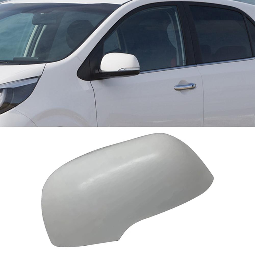 Car Side Mirror Cap Rearview Mirror Cover for Kia Picanto 2011 2012 2013 2014 2015 2016 2017 Left Right Unpainted White