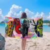 Quick-Dry Microfiber Beach Towel Suitable for Pool, Bath & Travel - Thick Soft Absorbent Swimming Towel with Car-Themed,Suitable