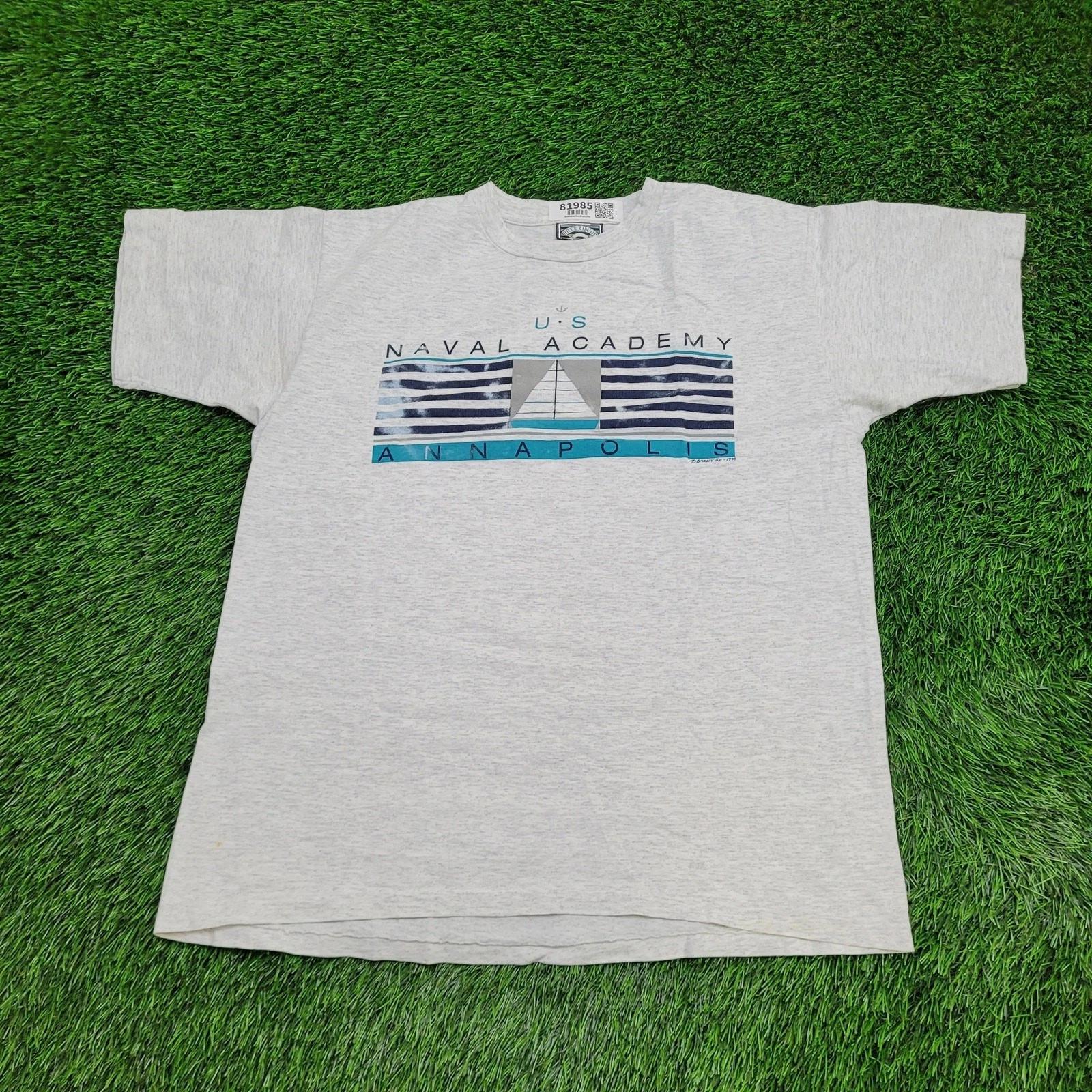 Vintage 1990 US Naval Academy Shirt Large 22x27 Annapolis 4XL