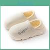 For Women Slippers Cotton Waterproof With Thick Soles For External Wear Anti Slip And Warm Couple Slippers For Autumn And Winter Home Bags