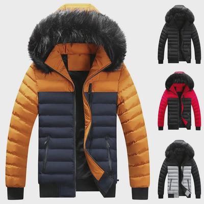 Pánsky bavlnený kabát s kapucňou - Hrubý, teplý, trendy ležérny kabát na jeseň a zimu.