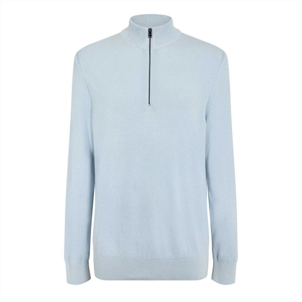 BOSS Mens Ebrando-P Knitted Half Zip Jumper