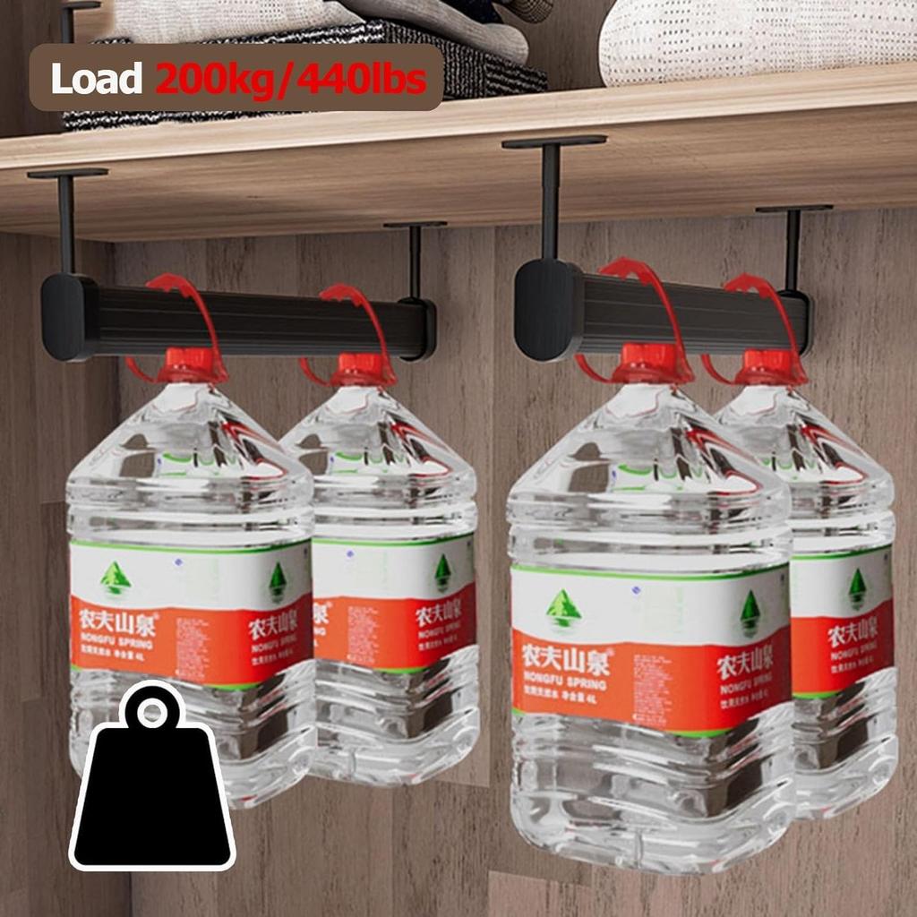 Kleiderstange, Robuste Kleiderstange, Oben montierte Kleiderstange, Robuste Kleiderstange Deckenmontage, 35 55 75 95 125 145 155 cm Lang für Garderobe Dusche