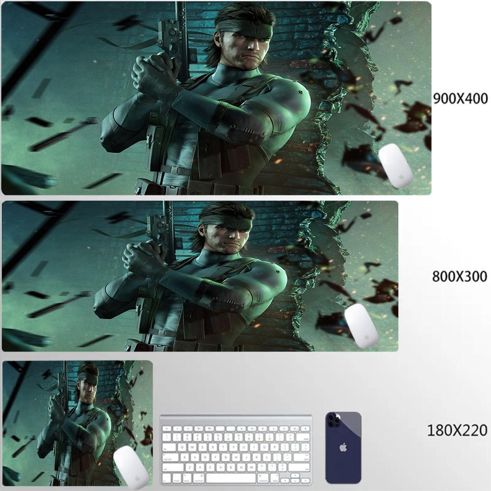 Mouse Pad Office PC HD Anime Gamer Cabinet Keyboard Pad Mousepad Metal Gear Solid Laptop Gaming Accessories Desk Mat XXL Carpet