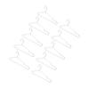 10pcs Clothes Hangers Stainless Steel Heavy Duty Prevent Slip Space Saving Coat Drying Hangers
