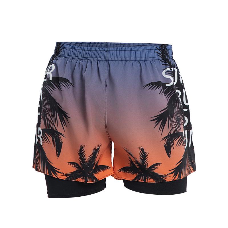 

Мужские быстросохнущие двухслойные плавки: Пляжные шорты, не вызывающие смущения, дышащие, для спорта и фитнеса 4XL 175-200 lbs