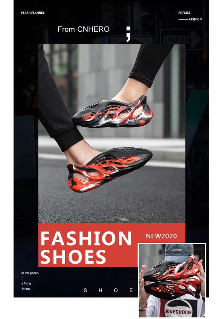 Sommer Übergröße Herren Camouflage Sandalen - Trendige Hohlraum Römische Strandschuhe
