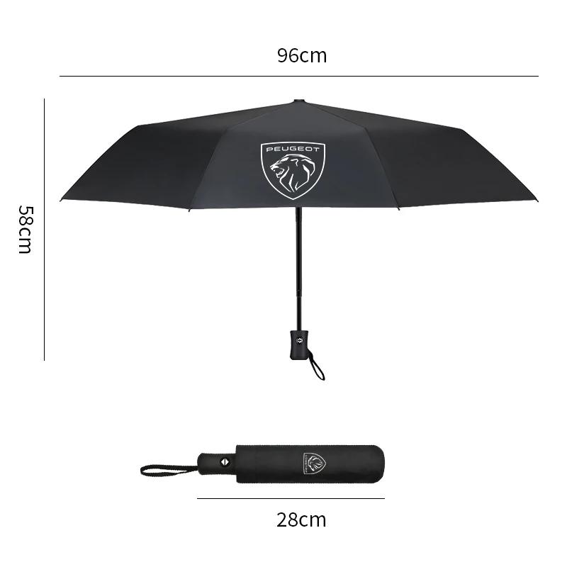 Hight quality Car Umbrella Fully Automatic Business Sunshade Shelter Rain Auto Accessories for Peugeot 206 308 307 406 407 408