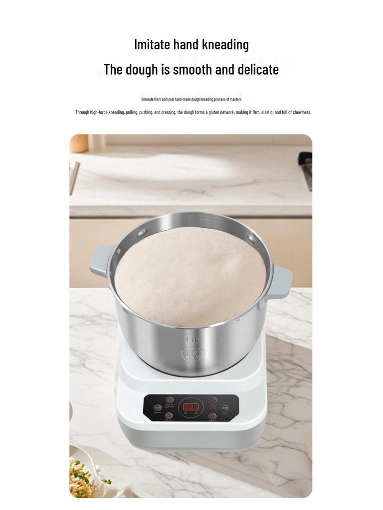 Automatischer Multifunktions-Teigkneter: Kneten, Mischen, Gehenlassen und Fermentation