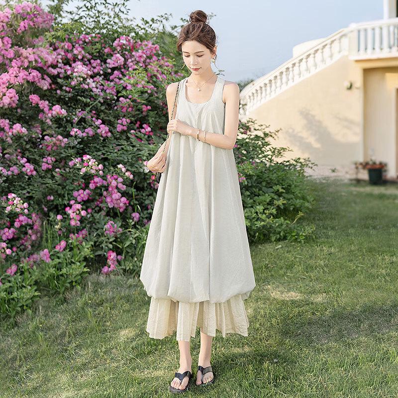 Women's Sleeveless A-Line Vest Dress