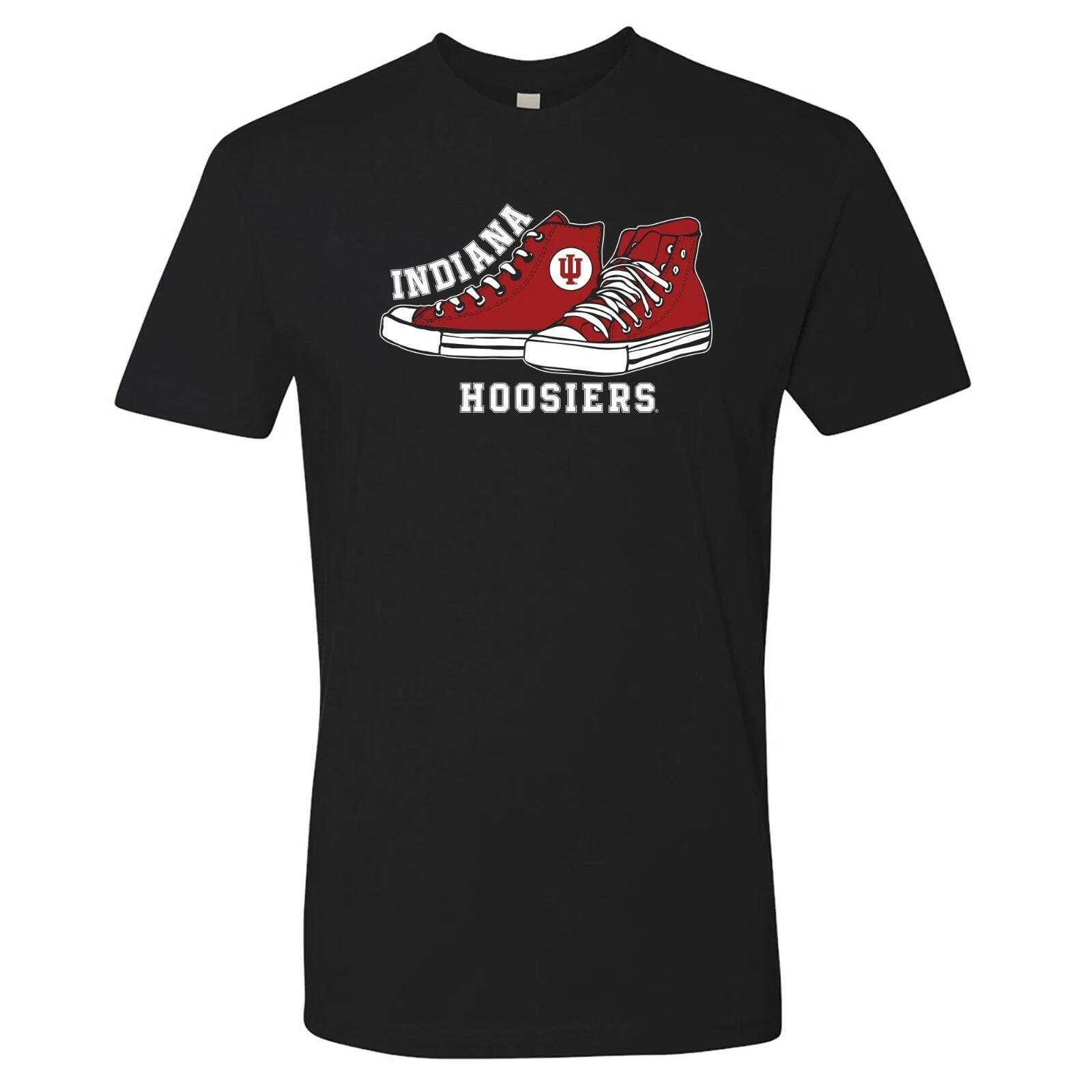 Indiana Hoosiers High Tops Premium T-Shirt - Black 4XL