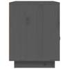 Vidaxl Szafki Nocne, 2 Szt., Szare, 40X34X45 Cm, Lite Drewno Sosnowe
