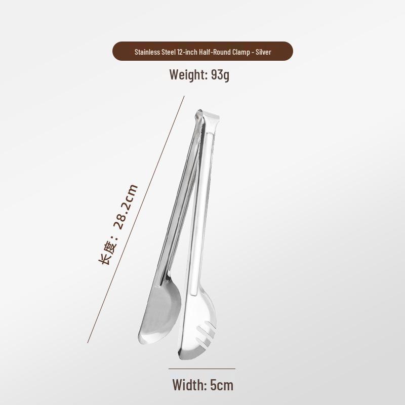 Thickened Stainless Steel Fan-shaped Tray: Spoon & Plate Rest, Tongs, Tableware Rack, Fry Basket
