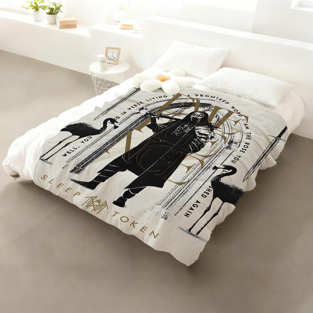 Manta Cozy Suave de Franela para Dormir de la Banda Mystery Tokens Ligera Agradable para la Piel para Sofá Cama Oficina y Viaje