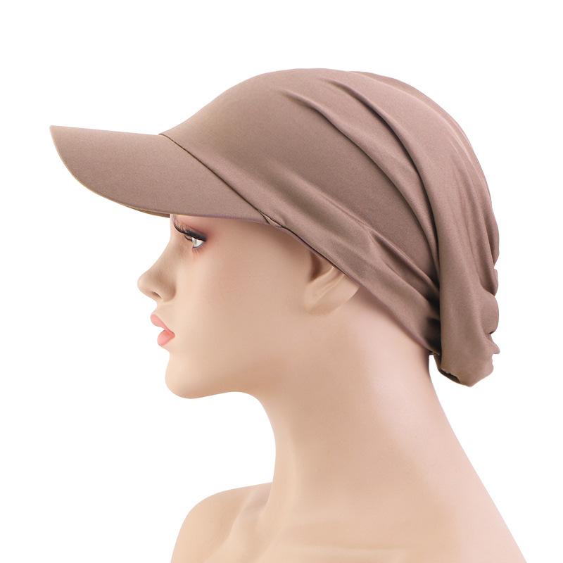 Spring and Summer Sun Hat Duck Tongue Brim Headscarf Hat Hair Care Cloth Cap Baseball Cap, Outdoor Sun Hat JDT-234D