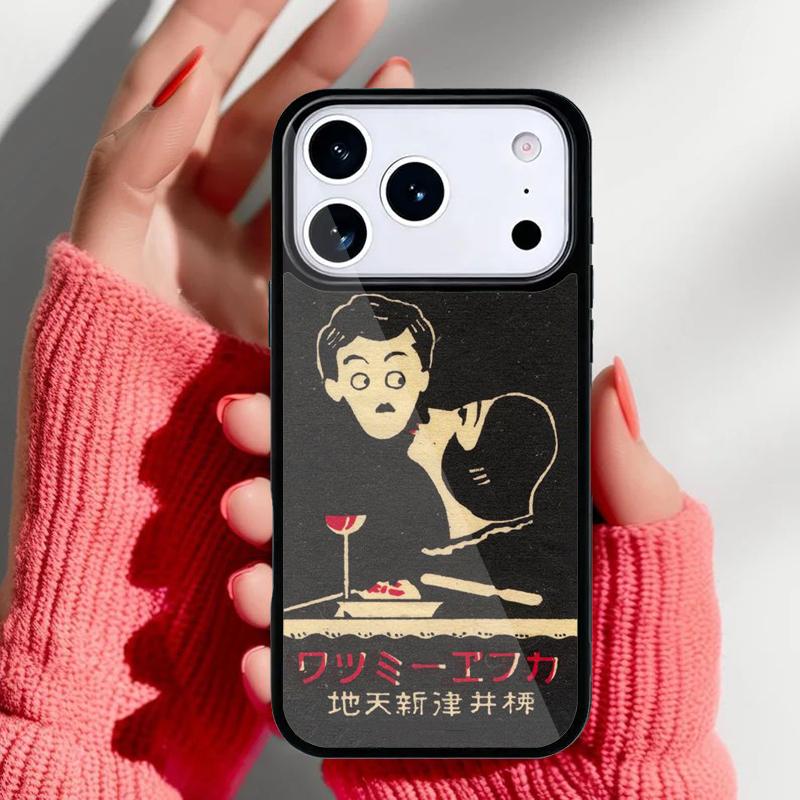 

Japanese Matchbox Art Phone Case for iPhone 17 16 15 14 13 Pro Max Back Cover for 12 11 Pro Coque iPhone 14 Pro